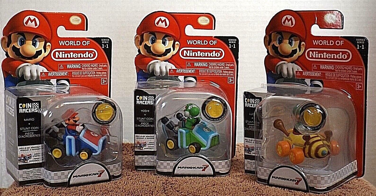 Nintendo Super Mario 3.5 Coin Racers includes Signature Die Cast Coin to  perform Kart Wheelies and 360's 