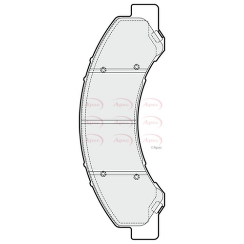 Genuine OE Quality Apec Front/Rear Disc Brake Pads Set PAD1889 eBay