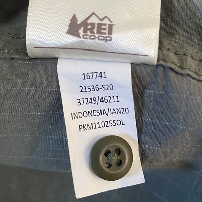 REI Co Op Trailsmith Woven Pullover Hoodie Mens XL Gray Adjustable