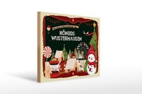 Holzschild Weihnachten GrüßE KÖNigsbrunn Bei Augsburg Deko 40X30 Cm