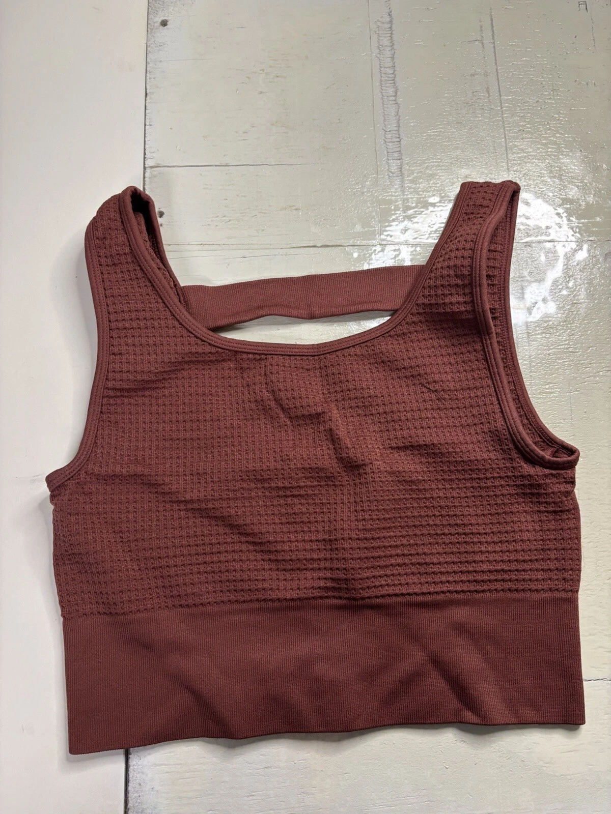 yogalicious waffle seamless melanie active sports tank-bra