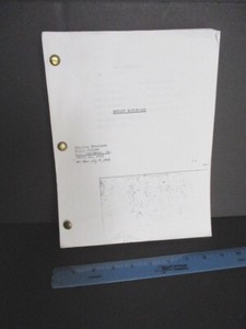 PHOTOCOPY Full SUNSET BLVD Final SCRIPT of 1949 Movie Wilder Holden Swanson