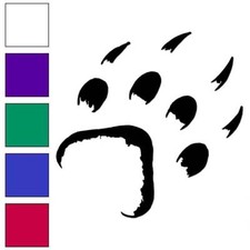 Wolf Dog Track Print, Vinyl Decal Sticker, Multiple Colors  Sizes 7555