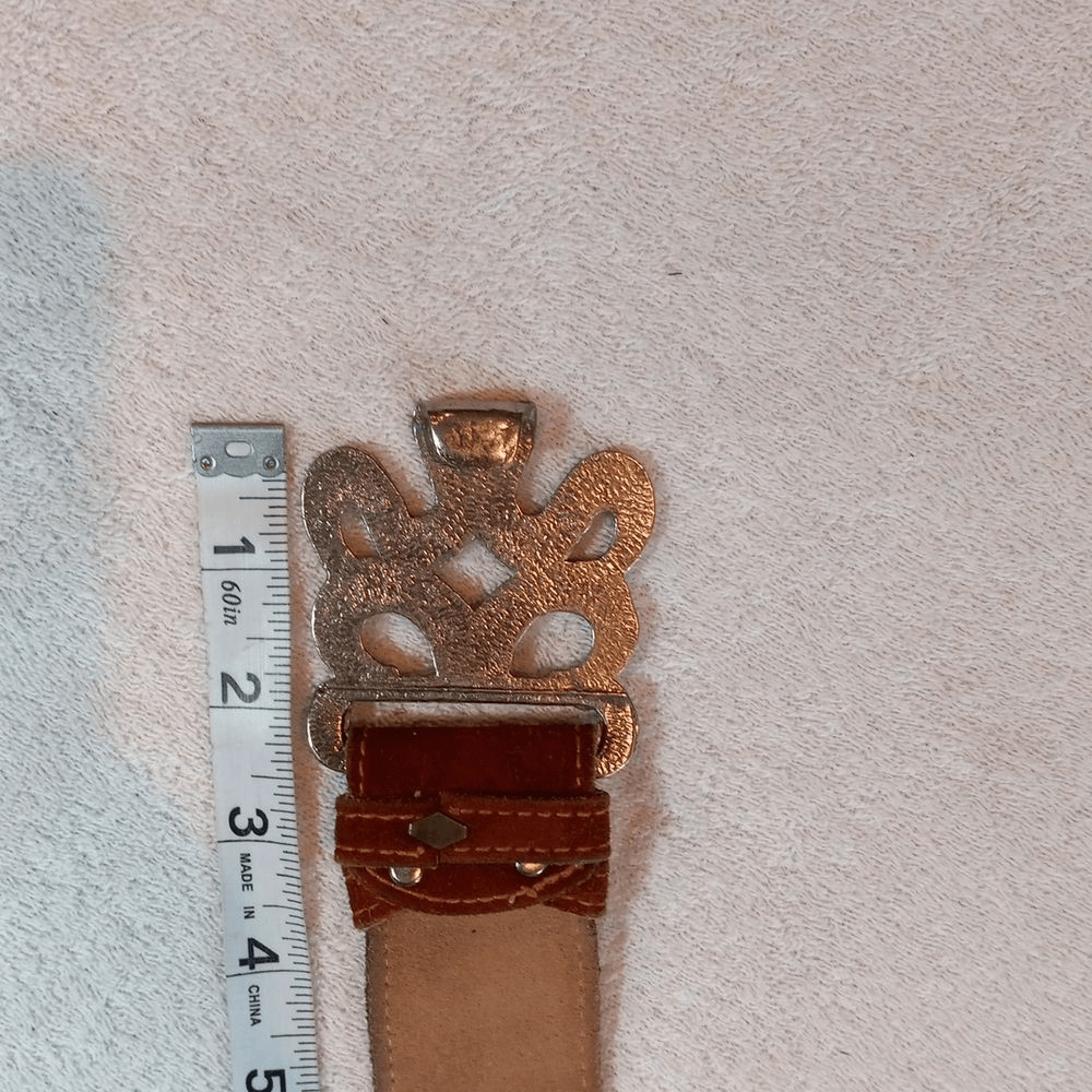 Genuine Leather Handmade Solid Connected Buckle B… - image 11