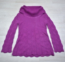 Y2K Valerie Stevens Babydoll Tunic Sweater Cowl Neck Fuchsia VTG 2000s