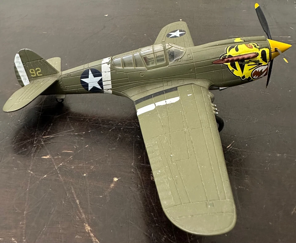 Vintage Rare P-40 FMPM Die-Cast 92 Fighter Model Plane   - Image 4 of 4