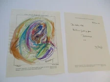 ERNEST RABOFF PAINTING  PORTRAIT ABSTRACT EXPRESSIONISM MID CENTURY PROBST 