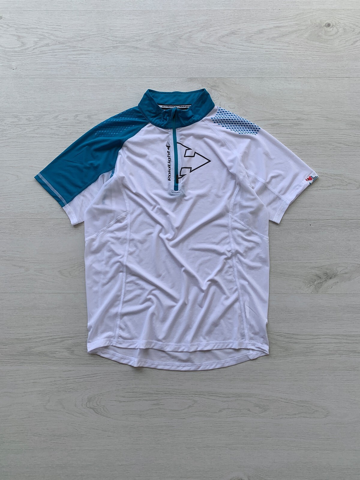 Men’s RAIDLIGHT Ultralight Eco Trail Running Jersey Shirt in White Size L