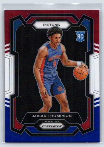 AUSAR THOMPSON 2023-24 Panini Prizm Red White & Blue Prizms Rookie RC #178