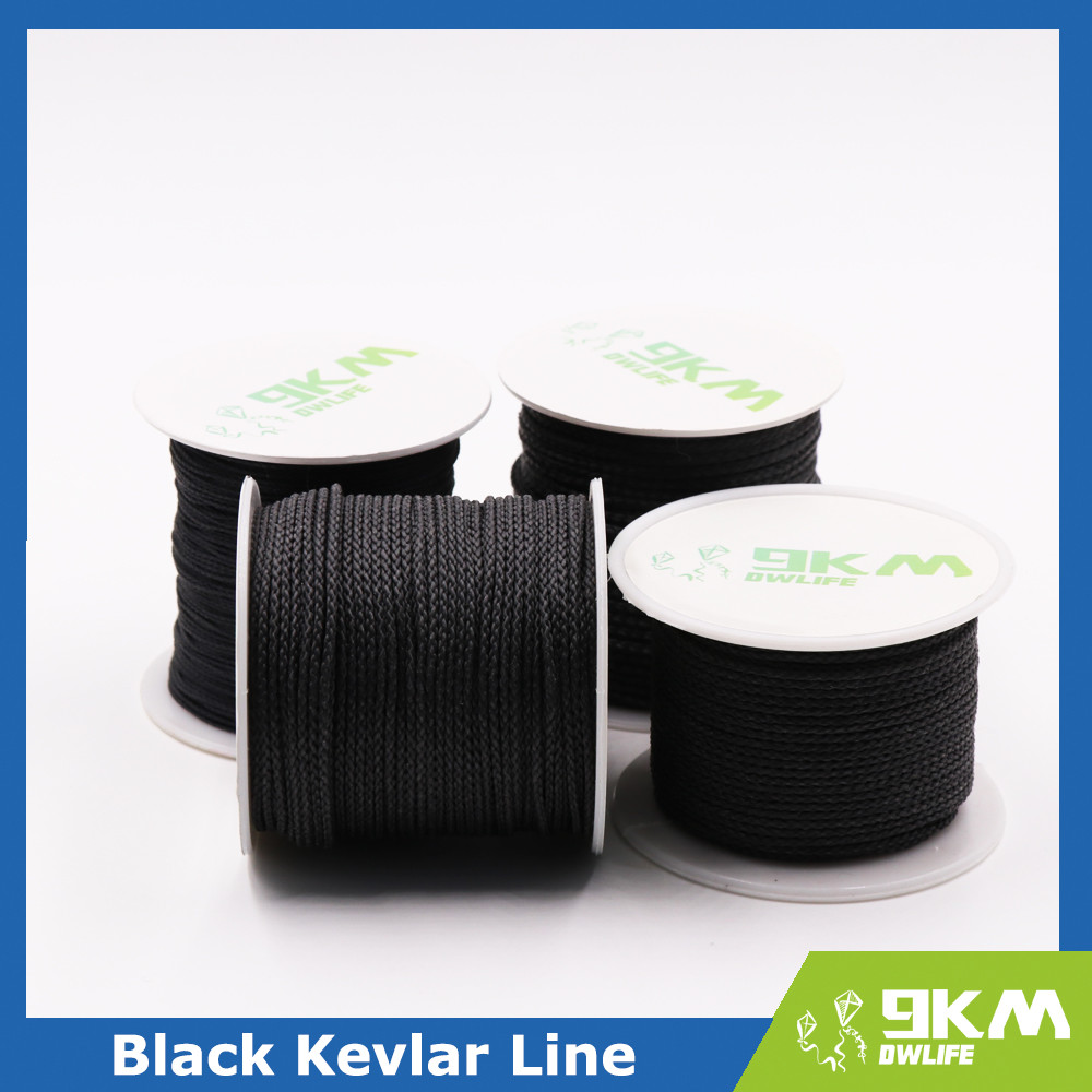 Trenza Negra Línea de Kevlar Cordón Utilitario Paracord Campamento Táctica Hecha con Kevlar