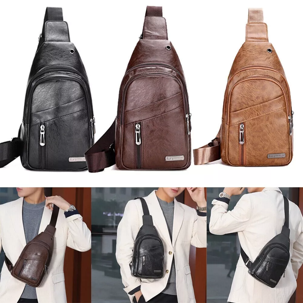 Bolso cuero hombre