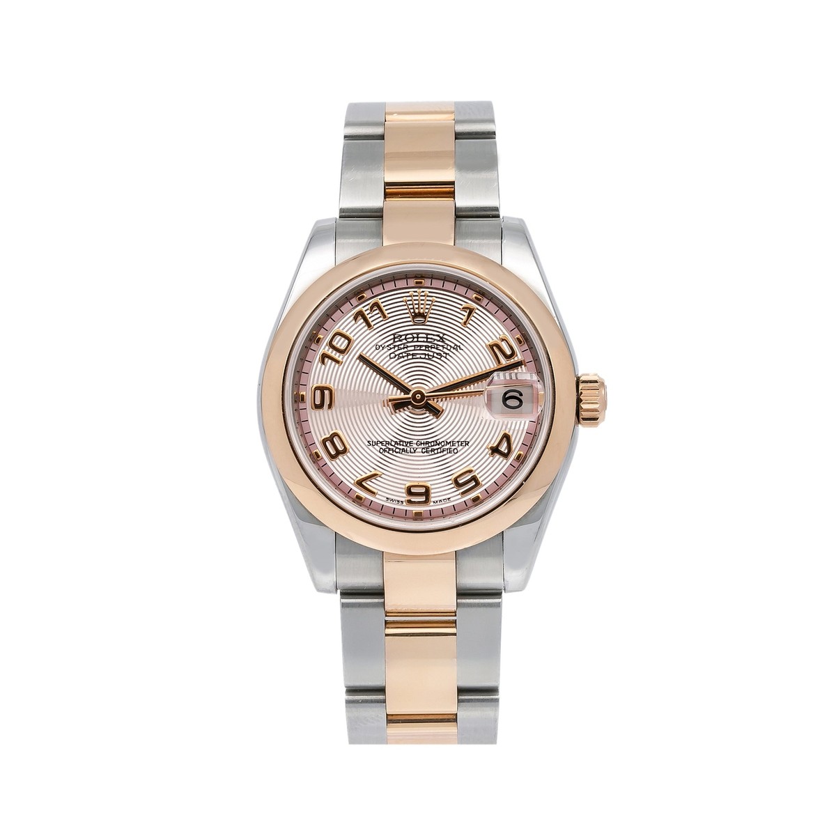 『ゆぴ』 Rolex Datejust 31mm Pink Concentric Arabic Dial Two-Tone Rose