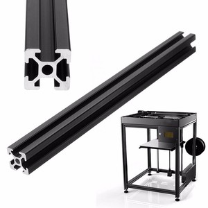 4pcs 2020 T-Slot Aluminum Profiles Extrusion Frame 300mm Length 3D Printer Black