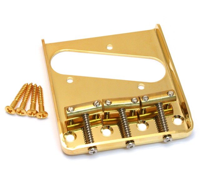 Gold Compensated Brass 3Saddle Bridge for Fender Telecaster/Tele® TB