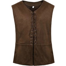 Mens Pirate Vest Men Pirate Costume Men Medieval Costumes Adult Halloween Renais