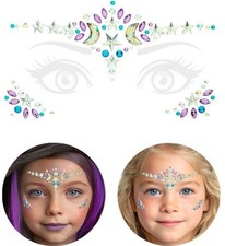 Kids Witch Face Jewels Halloween Stick On Gems Fancy Dress