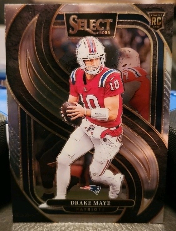 2024 Panini Select - Premier Level Drake Maye #113 Silver Prizm (RC)