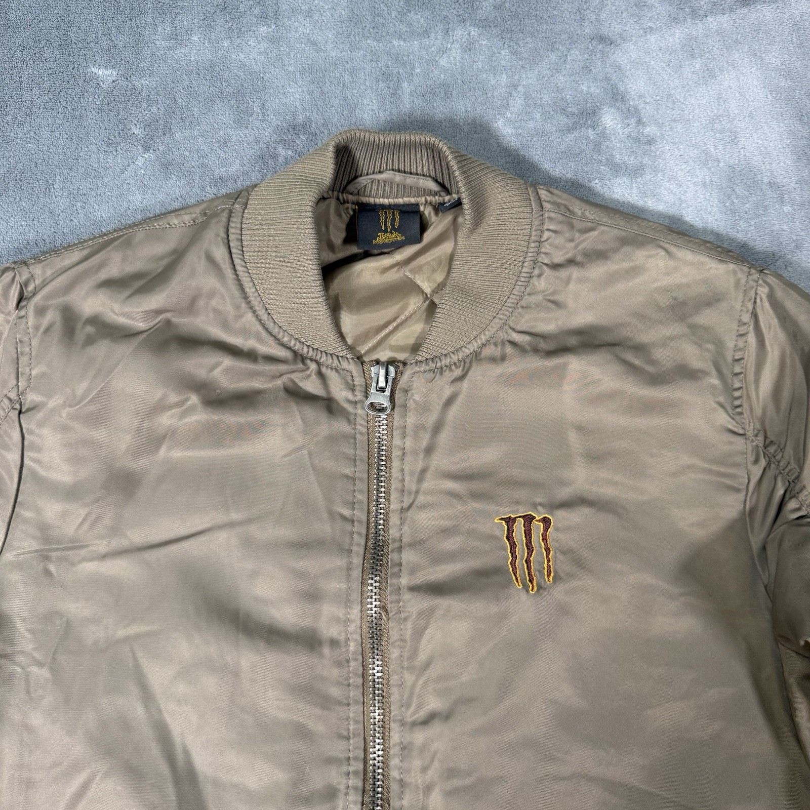 Monster Energy Bomber Jacket Men's Small Java  Be… - image 1
