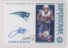 2020 Panini Encased Superscribe Signatures Sapphire 13/50 James White Auto 7ba