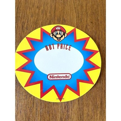 Vintage Nintendo Store Display Sign Hot Price Retro Mario Retro