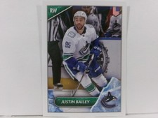 2021-22 Topps NHL Sticker Collection #523 JUSTIN BAILEY