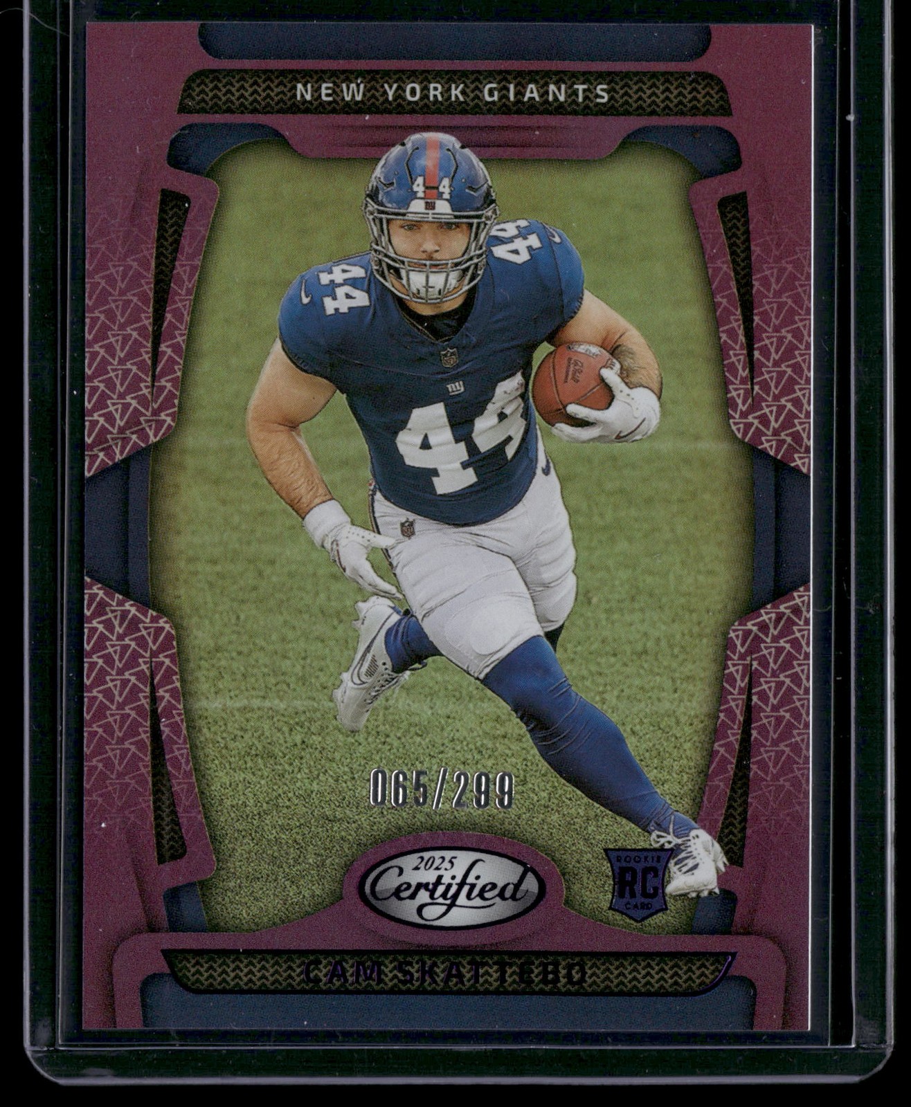 2025 Panini Certified #105 Cam Skattebo Mirror Purple #/299