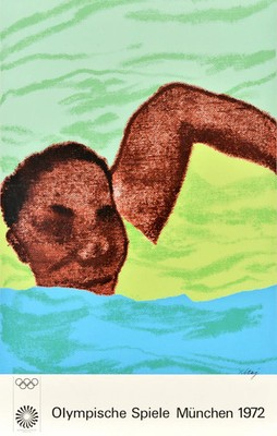 Olympiade München 1972 Schwimmen Kitaj