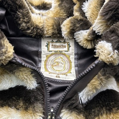 Ablanche Vintage CHINCHILLA Faux Fur Urban Furfitter Hood Jacket