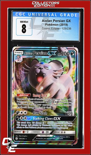 Alolan Persian-GX graded CGC 8 for sale on eBay