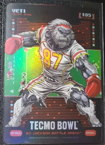 Bo Jackson Battle Arena Tecmo Yeti Brawl Battlefoil Travis Kelce