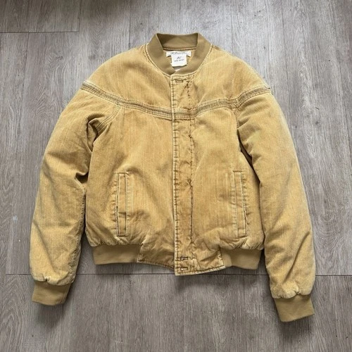 AW18 Golden State Remi Relief Corduroy Bomber Jacket Mens M Beams Japan Mustard - product listing photo