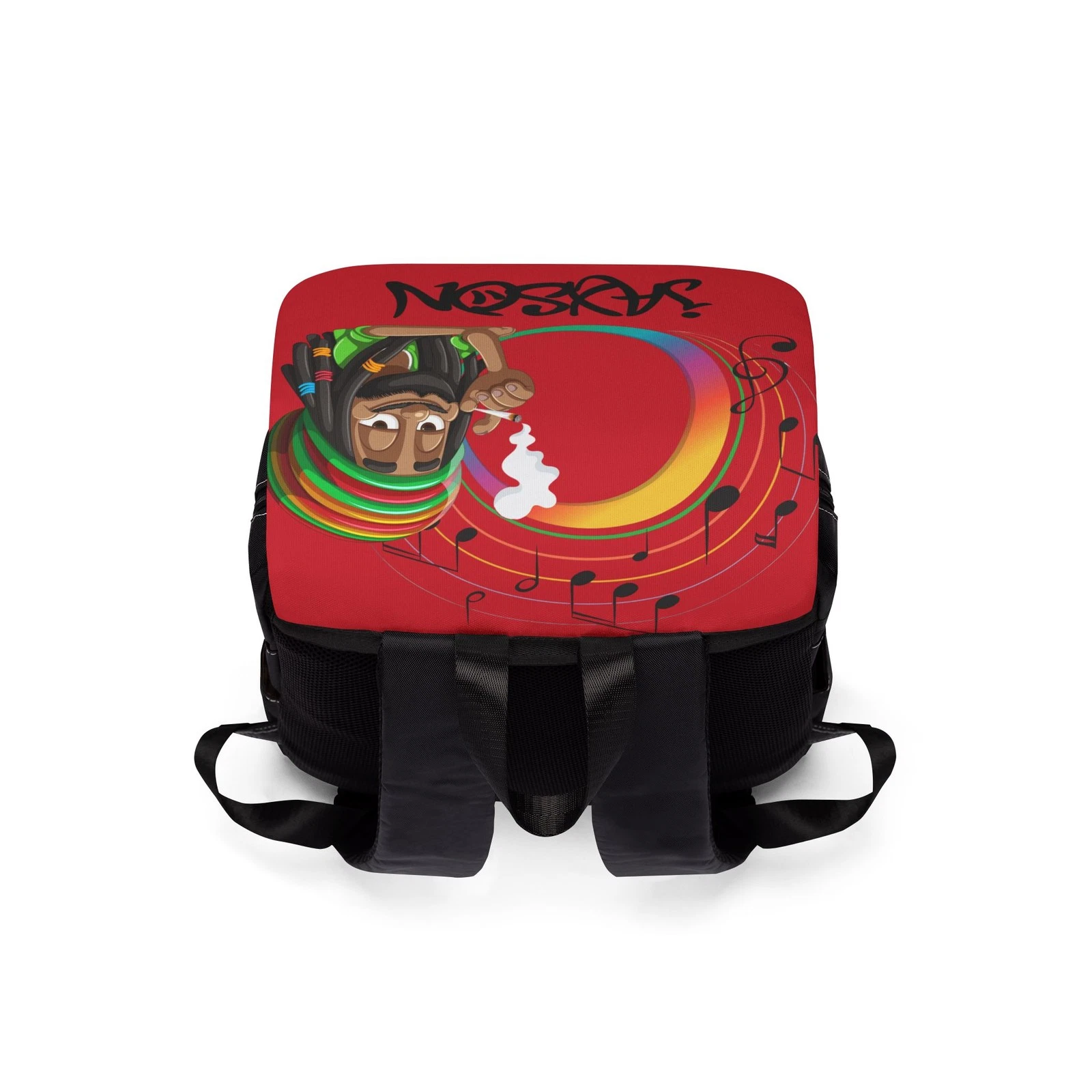 Personalized Rastafarian Smiling Rasta Character Backpack