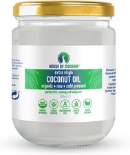 Organic extra virgin coconut oil 100% pure raw and cold pressed 200 ml pack
