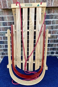 Vintage L.L. Bean Sled Large Pull Along toddlers or decoration sled