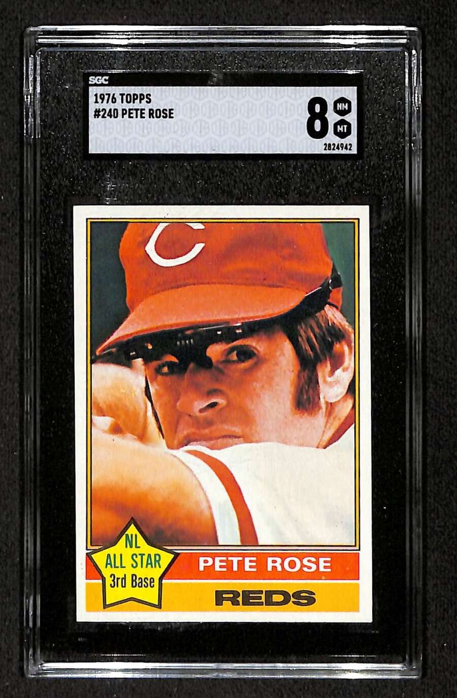 1976 Topps #240 Pete Rose  SGC 8 NMMT C104486