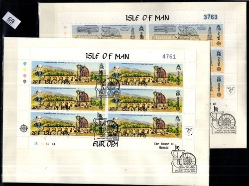 / ISLE OF MAN 1983 - 2 FDC - CEPT - ARCHITECTURE