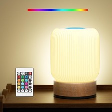 Night Light, Bedside Table Lamp with Touch Remote Control, 13 RGB Colors 6-...