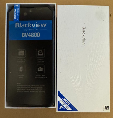 Blackview BV4800 6.56'' HD+ IPS 2GB 32GB 4G LTE Rugged Smartphone Android - BLACK