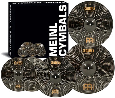 Meinl Cymbals CCD460+18 Classics Custom Dark Pack Bonus Cymbal Box Set