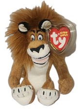 Ty ALEX the Lion Beanie Baby Madagascar (6 Inch) MWMTs Plush Stuffed Animal Toy