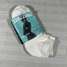 VTG Spalding Women's Socks Low Cut Activa Sport Size 4-10 Cotton Thick USA I1