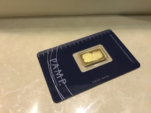 Neu-Goldbarren 5g „ PAMP / VERI SCAN „ 999.9 GOLD Barren Verpackt- in OVP!,,