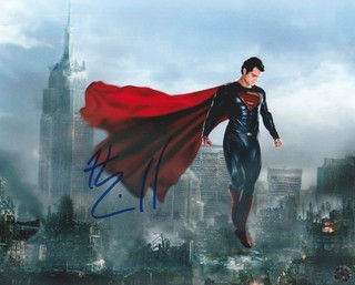 Henry Cavill Autographed Superman 8x10 Photo with COA/Matching Hologram