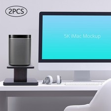 2pcs 6  Wood Bookshelf Speaker Stands for Mul...