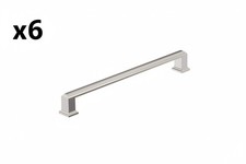 6 x Appoint 8-13/16 in. (224mm) Center-to-Center Polished Nickel Bar Cabinet Pul