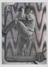2022 Bowman Draft Chrome Black & White RayWave Refractor William Kempner 0md