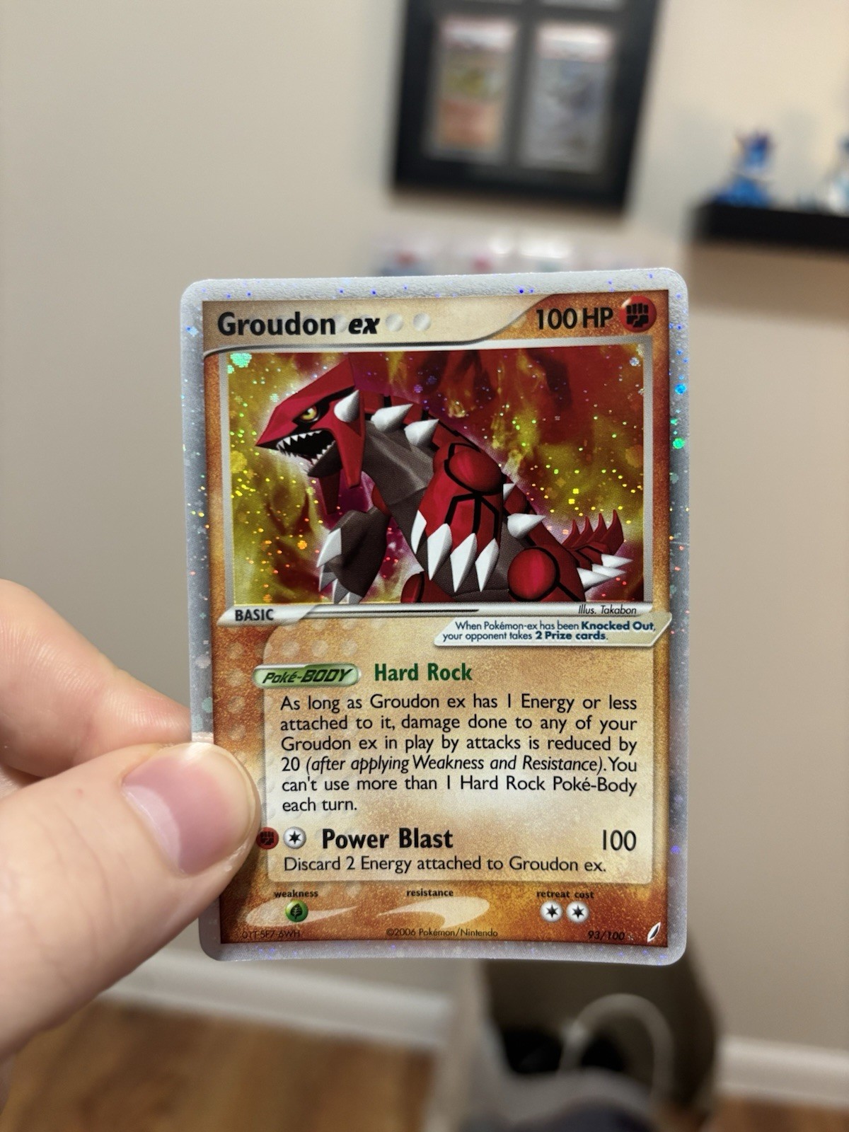 Groudon ex 93/100 Pokemon TCG Crystal Guardians Holo clean!