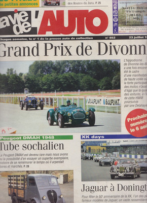 LA VIE DE L'AUTO N°852 MGB GT / JAGUAR / PEUGEOT DMAH 1948 / GARAGE RENAULT