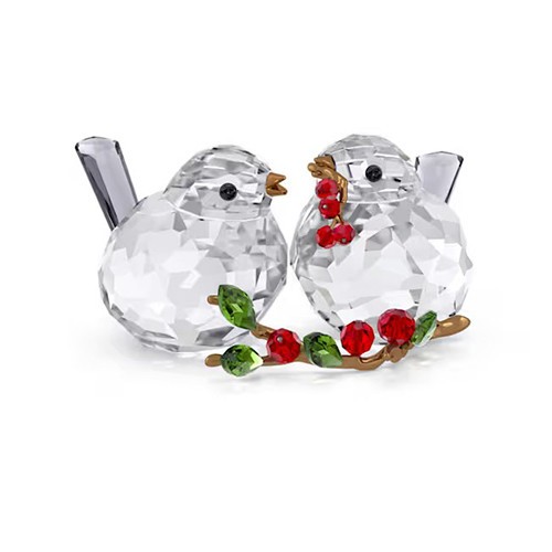 Swarovski Idyllia Vogelpaar Und Beeren Rot - Bild 2