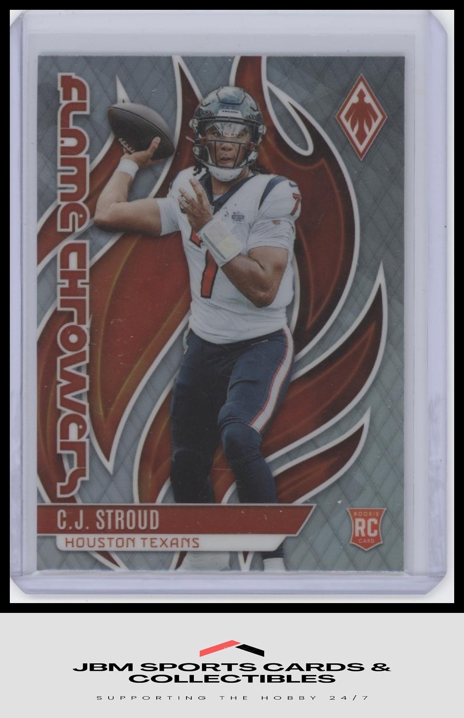 2023 Panini Phoenix #FLA-21 C.J. Stroud Flame Throwers RC